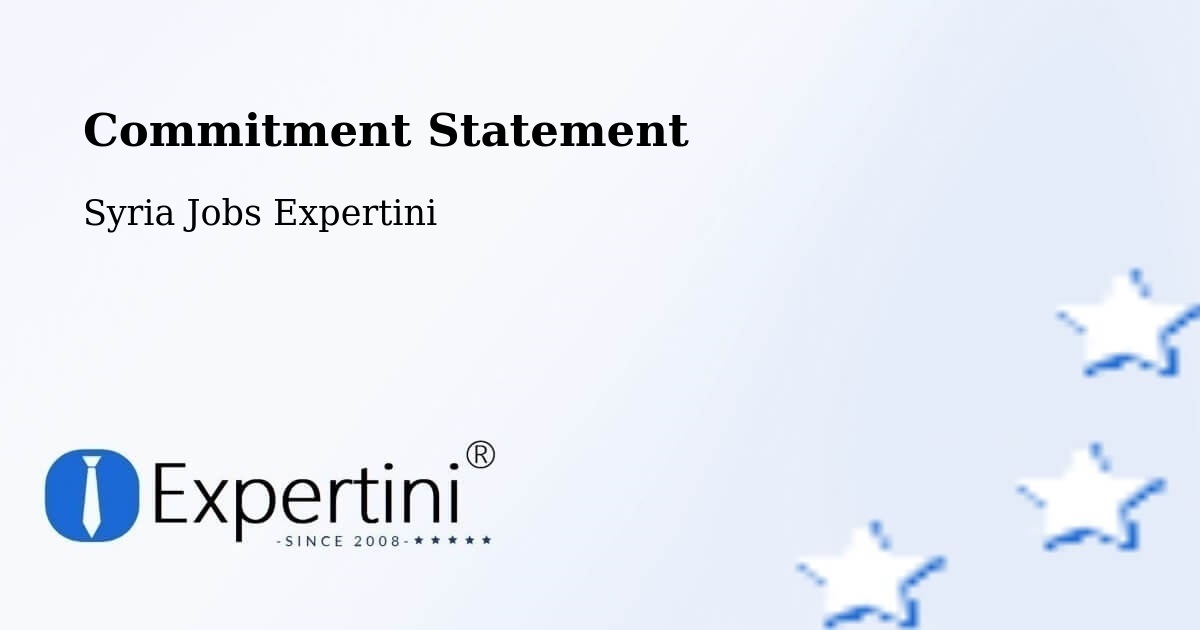 Corporate Commitment – Hisya - Syria Jobs Expertini